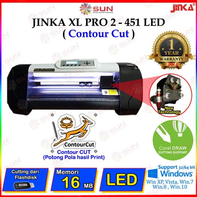 Mesin Cutting Sticker Jinka 451 XL Pro 2 New LED