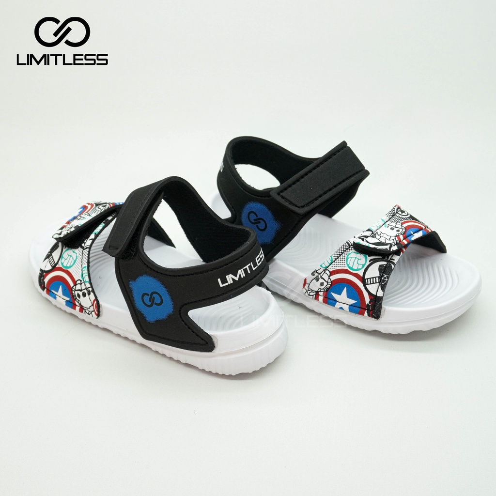 Sendal Anak Laki Laki Spiderman Sandal Anak Cowok Karakter Umur 2-6 Tahun Sepatu Sendal Anak Empuk Santai