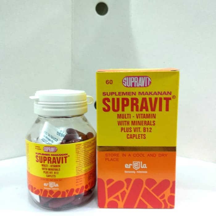 Supravit Multivitamin 60 Kaplet / Suplemen Makanan