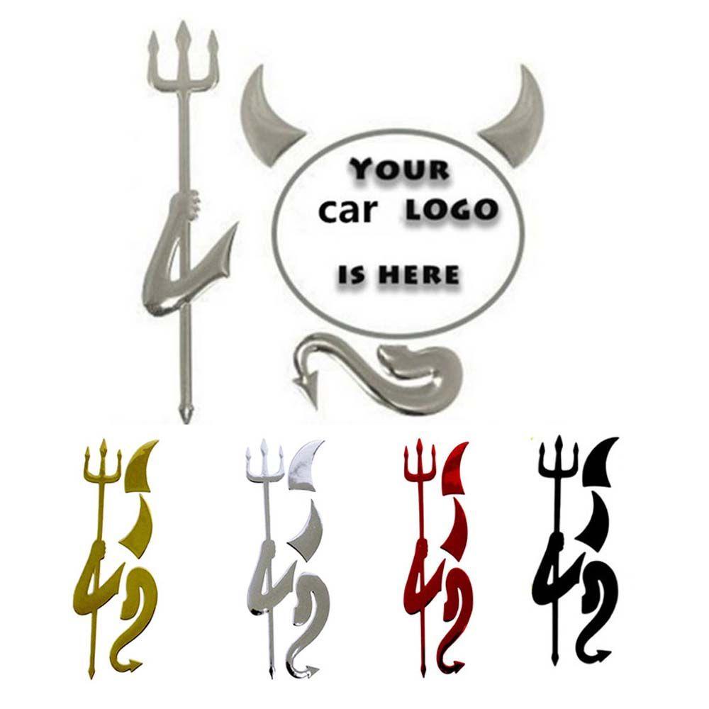 Lanfy Demon Stiker Mobil Tahan Air Tahan Lama Aksesoris Styling Mobil Demon guardian PVC Tail Label Die Cut decal