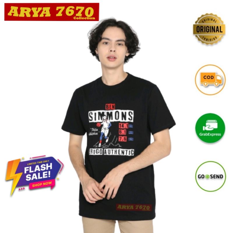 [PROMO] Erigo T-Shirt Phila Black Original Size XXL - Harga Termurah