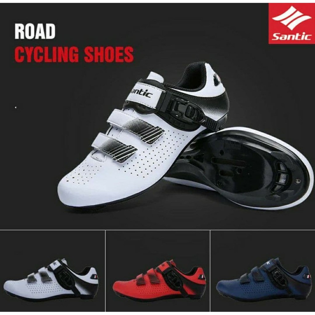 Original SANTIC Cleat Road Shoes - Sepatu Cleat Sepeda Roadbike