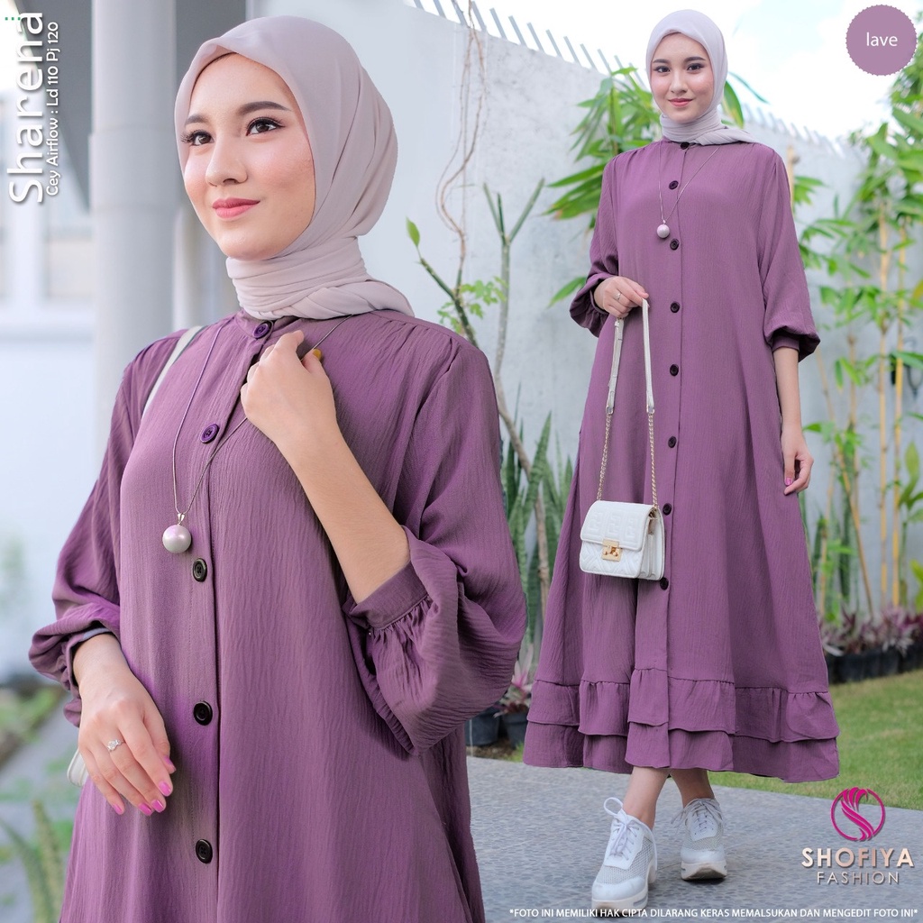 DRESS MUSLIM GAMIS WANITA REMAJA KEKINIAN / BAJU MUSLIM WANITA / JUBAH MODERN TERBARU
