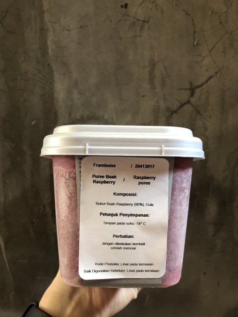 RaviFruit Raspberry 1 KG / Framboise / Puree Raspberry / Pure Buah Raspberry