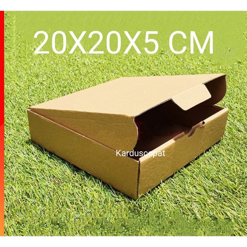 

Kardus diecut Model pizza Uk 20x20x5 singel wall craft