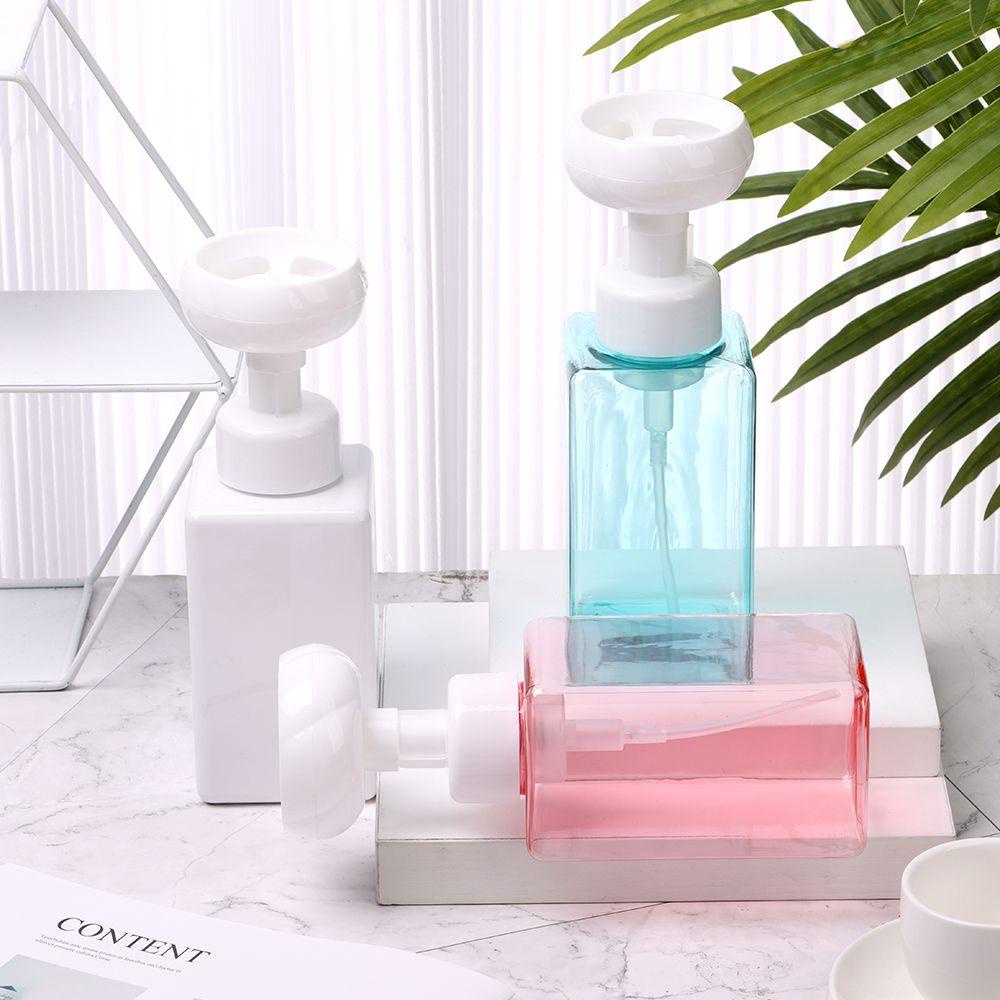 Solighter 450ML Dispenser Sabun Bunga Perlengkapan Mandi Rumah Berbusa Wadah Pompa Isi Ulang