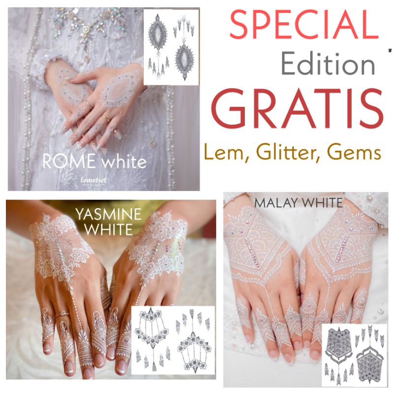 HENNA INSTAN/ HENNA NEW MOTIF /HENNA PENGANTIN /HENNA TEMPEL