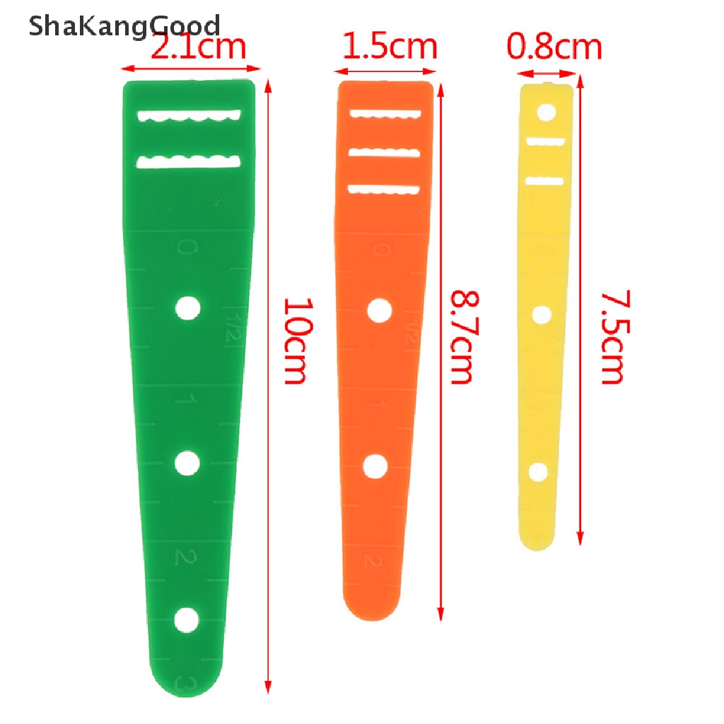 Skid 3Pcs Alat Bantu Memasukkan Tali Karet Elastis Bahan Plastik DIY