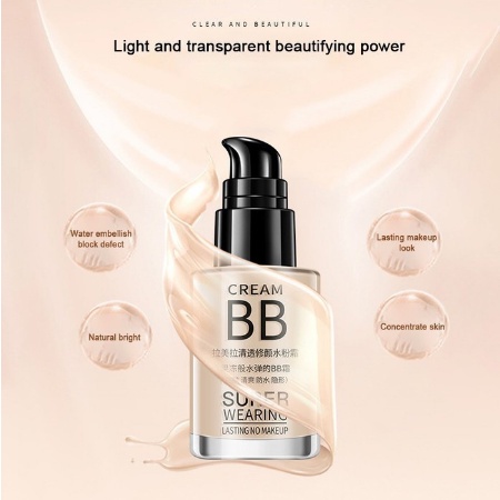 Lameila BB Cream super wearing bb cream Moisturizing Liquid Foundation Korean Makeup Original Waterproof Makeup Base