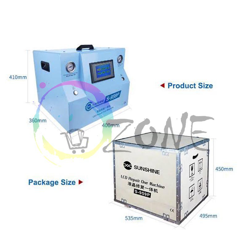 LCD REPAIR MACHINE MESIN BUBBLE REMOVER DAN LAMINATING SUNSHINE S-959P