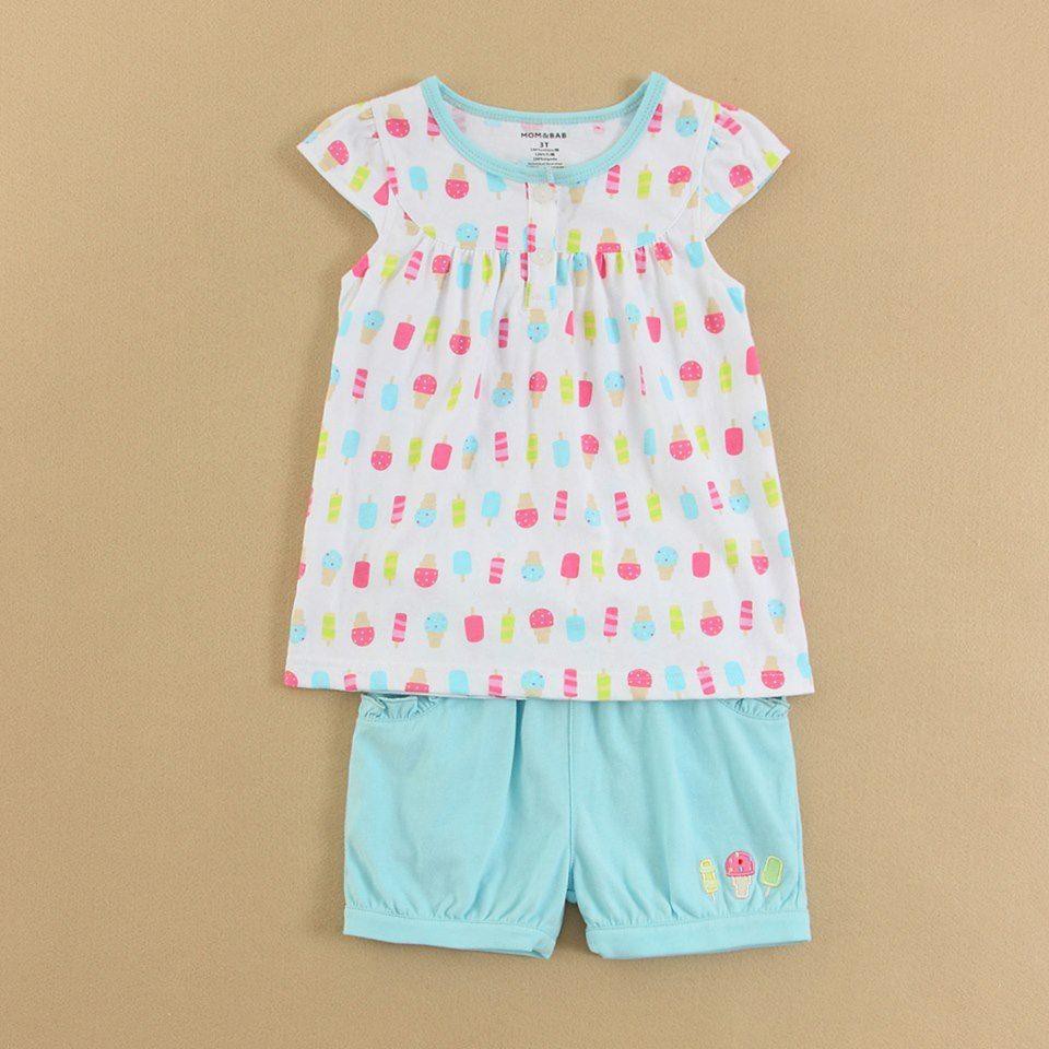 GIRL VEST SHORT SUIT ICE CREAM