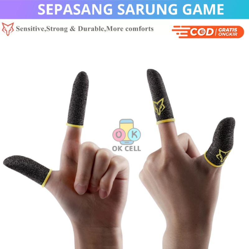 SARAFOX 2PCS COD SARUNG JEMPOL GAME GAMING GAMERS FREE FIRE FF ML CODM PUBG ANTI KERINGAT PREMIUM