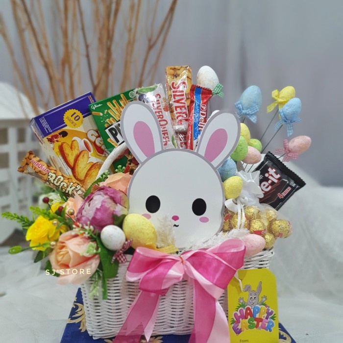 

Easter bunny chocolate hampers parcel coklat paskah