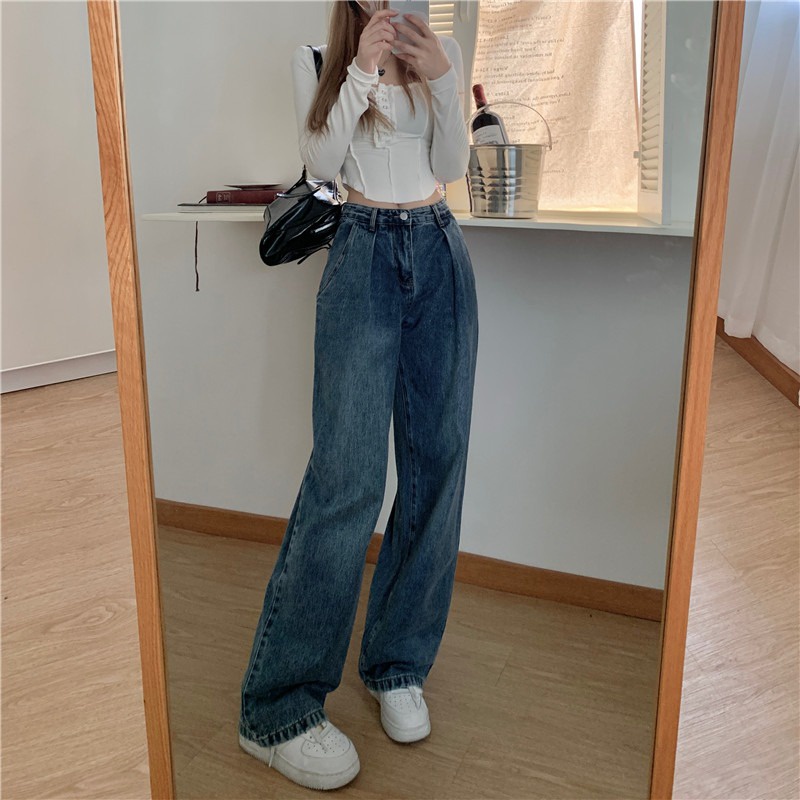 high waist new boyfriend jeans high waist murah