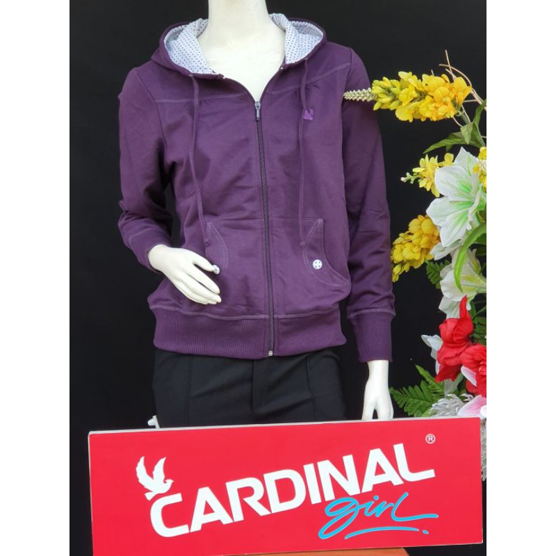 Jaket Hoodie Cardinal Girl 6 warna size M - 3XL