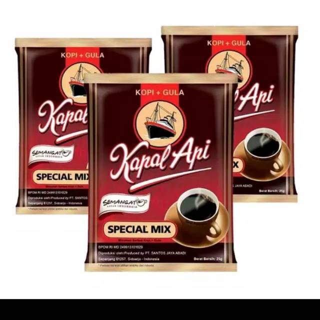 

Kopi Kapal Api Spesial Mix - isi 10 x 25 gram
