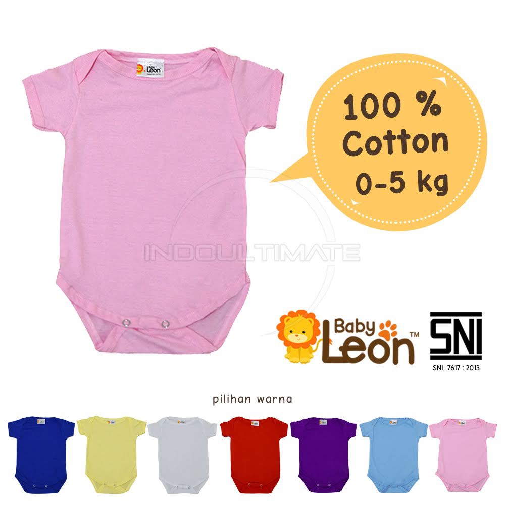 Baby Leon Baju Bayi 100% Katun Pakaian Kaos Baby Jumsuit Newborn Jumper Bayi Baru Lahir BC-01