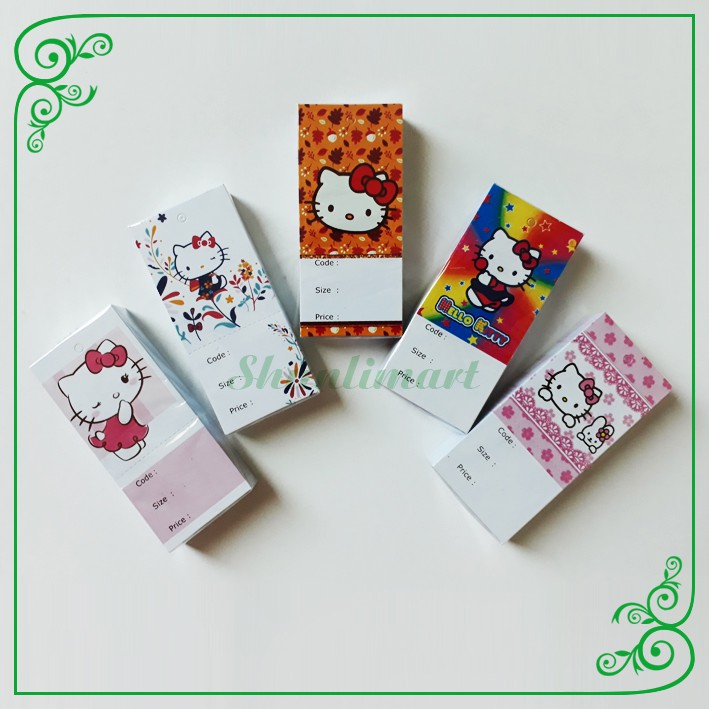 

Hang Tag Baju Anak / Label Harga Hello Kitty Teddy Bear / Price Tag Hangtag Fashion