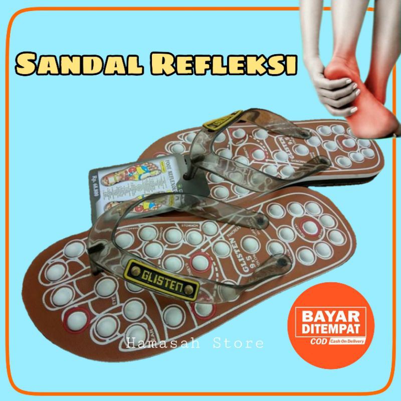 sendal terapi/sandal refleksi/sendal kesehatan/sandal terapi | Best seller merk Glisten