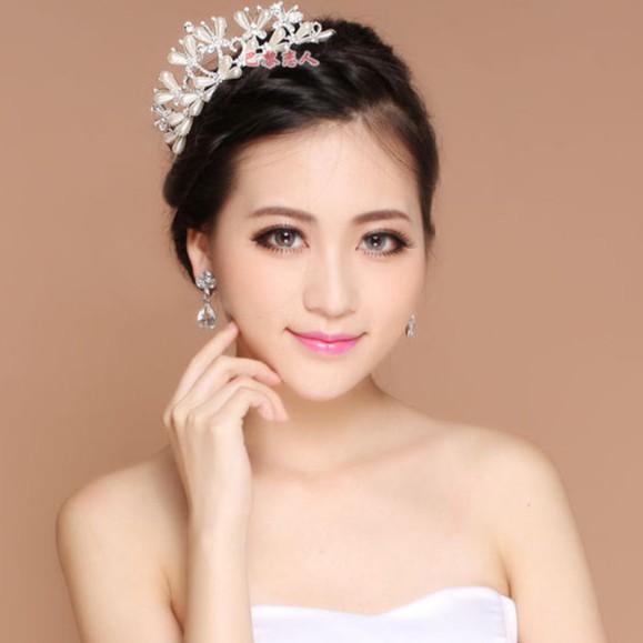 [READY STOCK] CROWN WEDDING AKSESORIS RAMBUT HEADPIECE PENGANTIN BUNGA TRP026