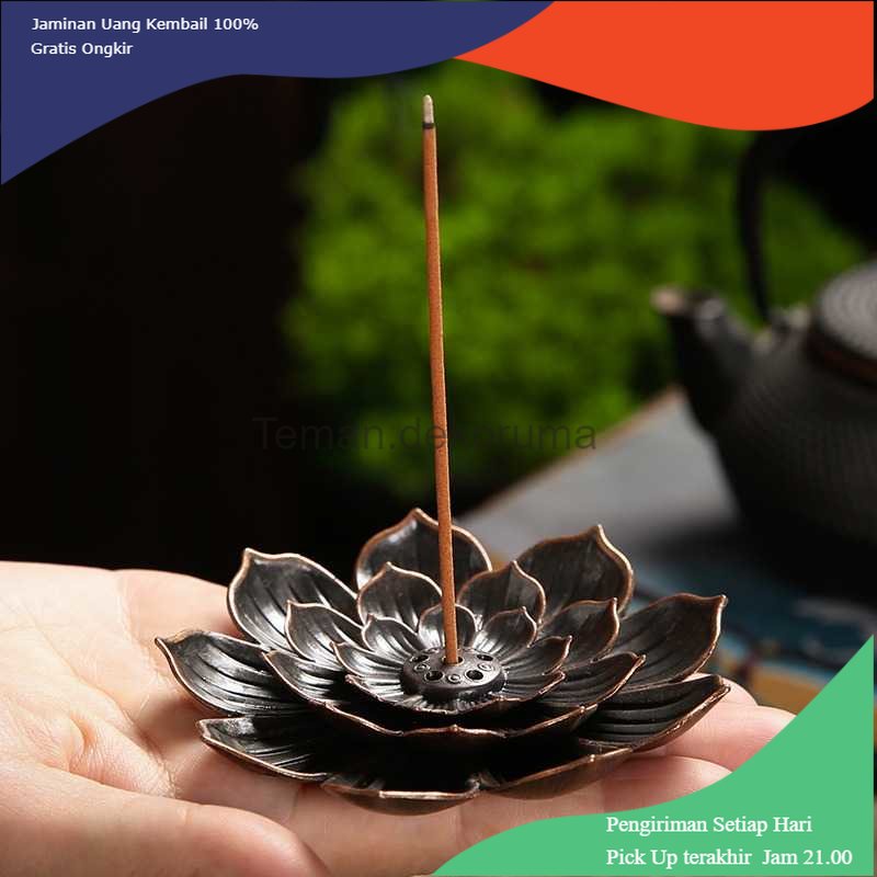 TD - DPR Yinuo Tempat Dupa Incense Stick Holder Desain Lotus - YN002