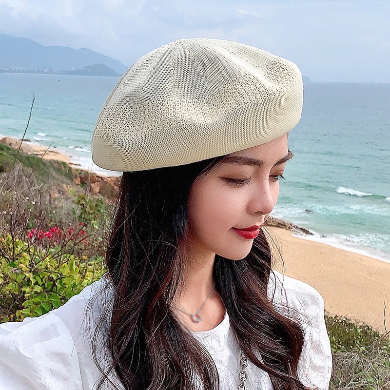 Topi Baret Adjustable Gaya Korea Untuk Wanita