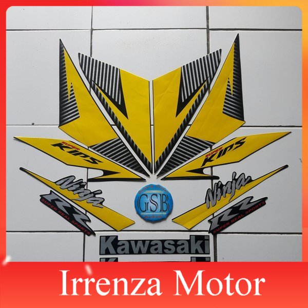 Striping sticker lis body Ninja Rr 2014 kuning