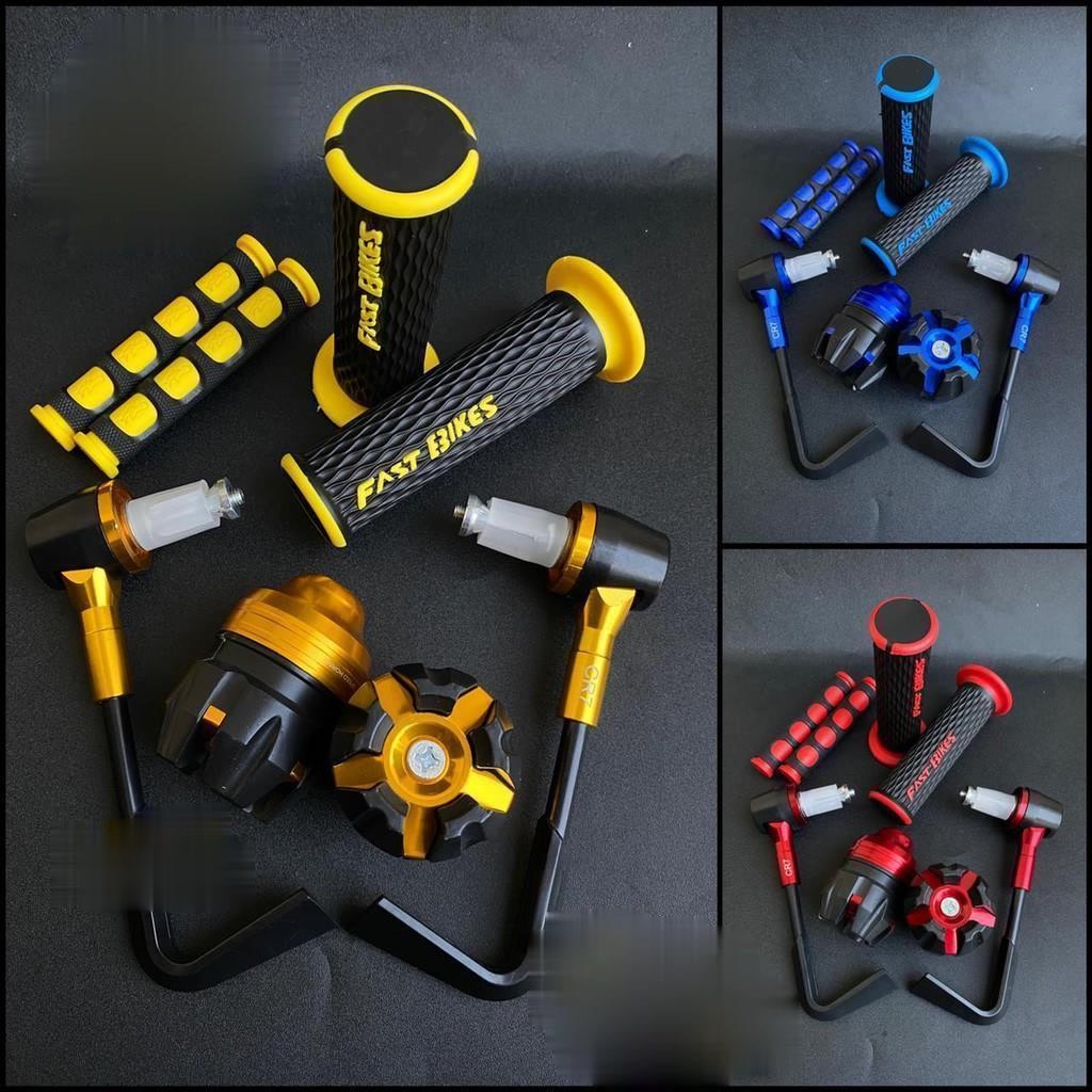 Proguard L + Handgrip FastBikes + Jalu As + Karet Handle Paket 4 item Murah Bisa Untuk Semua Motor