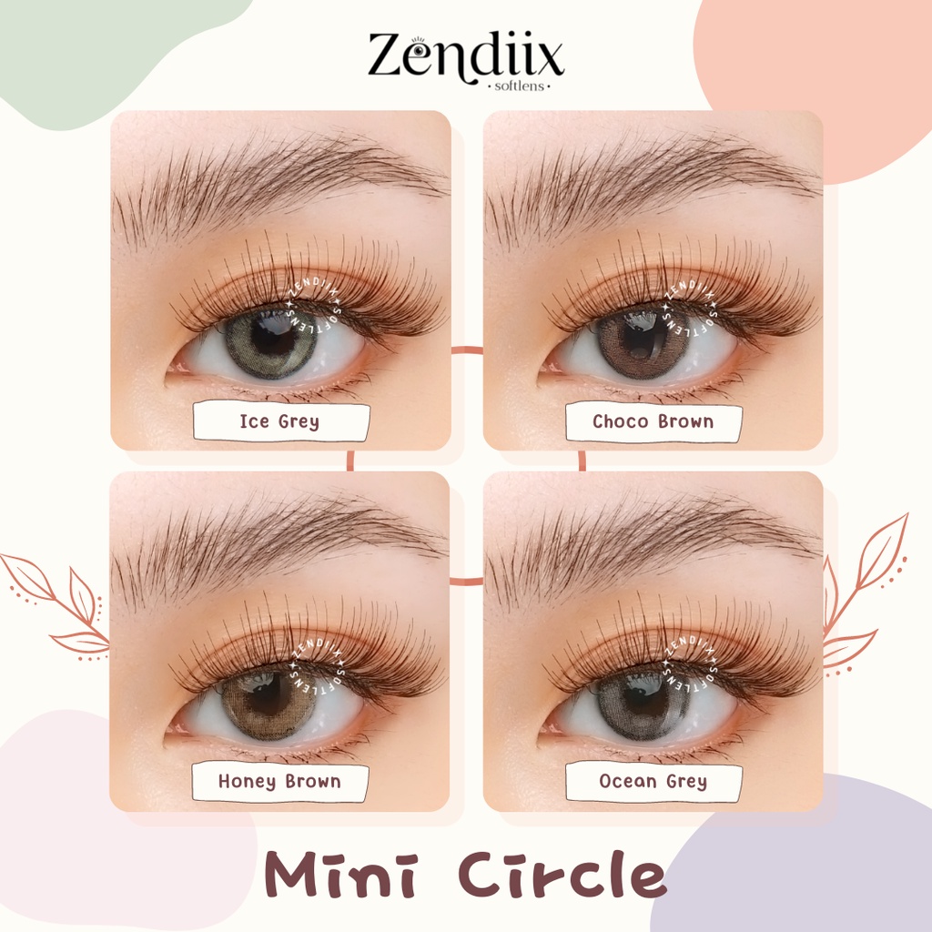 Softlens MINI CIRCLE Warna CHOCO Normal Minus