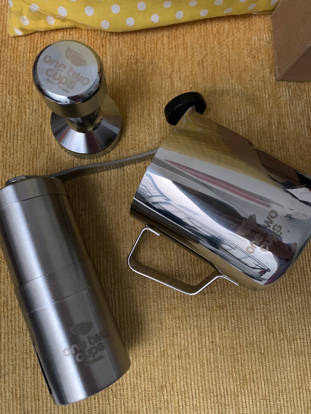 Tamper Kopi Espresso Machine Mesin Flat Coffee Stainless Steel Chrome Plated 50mm - Pnp.gadget