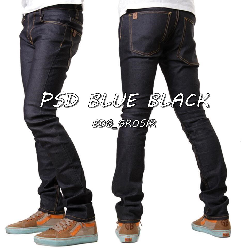 CELANA JEANS PETER SAYS DENIM SKINNY FIT BLUE BLACK / CELANA PSD