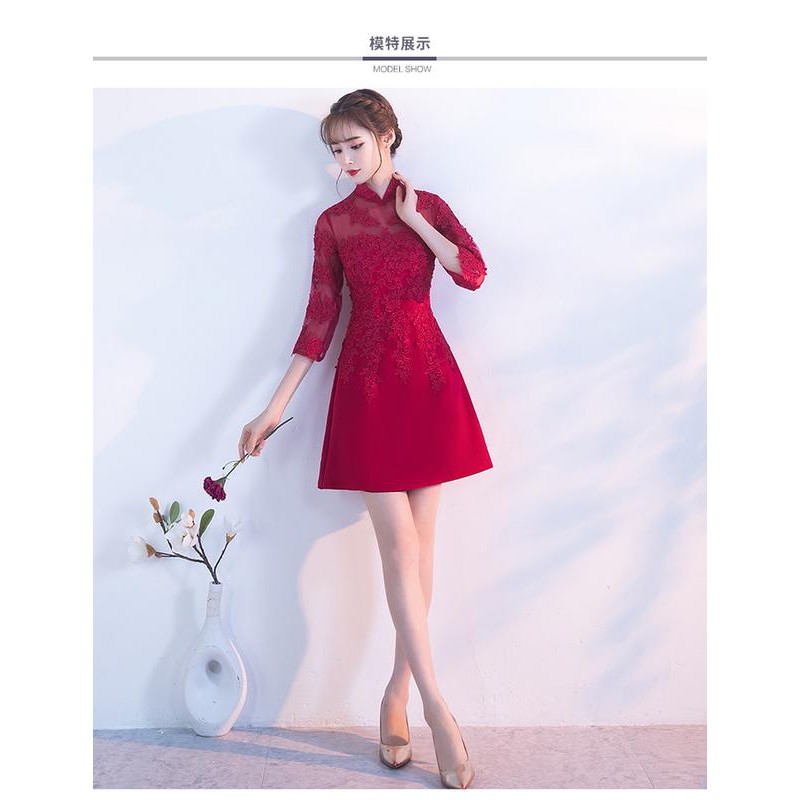 Gaun Pesta Import 0121017 Merah Gaun Panjang Wedding Gown Wedding Dress