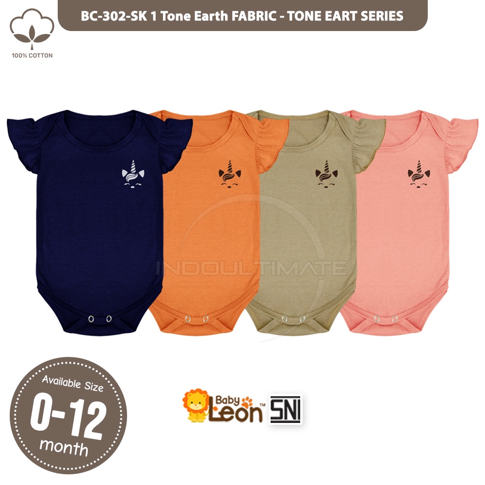 BABY LEON BC-302SK 1Pcs Jumper Bayi Rample Baju Bayi Perempuan Baby Jumsuit Jumpsuit Bayi Perempuan Baju Bayi Cewek Pakaian Anak Bayi Perempuan Body Suit Bayi Baju Harian Bayi
