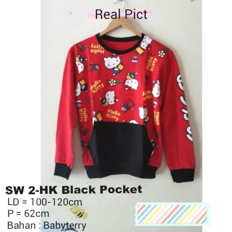 SWEATER CUTE,  BAJU LENGAN PANJANG CEWEK LUCU KARAKTER