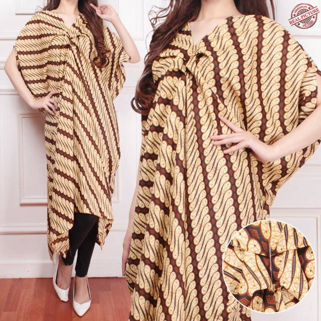 Tunik kaftan lurik 2 warna