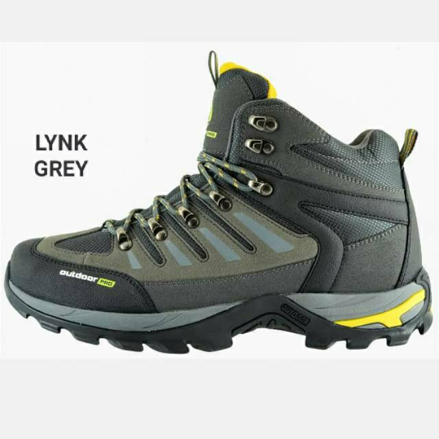 Sepatu Hiking Outdoor Pro Original | Sepatu Gunung Outdoor Pro  LYNK Grey