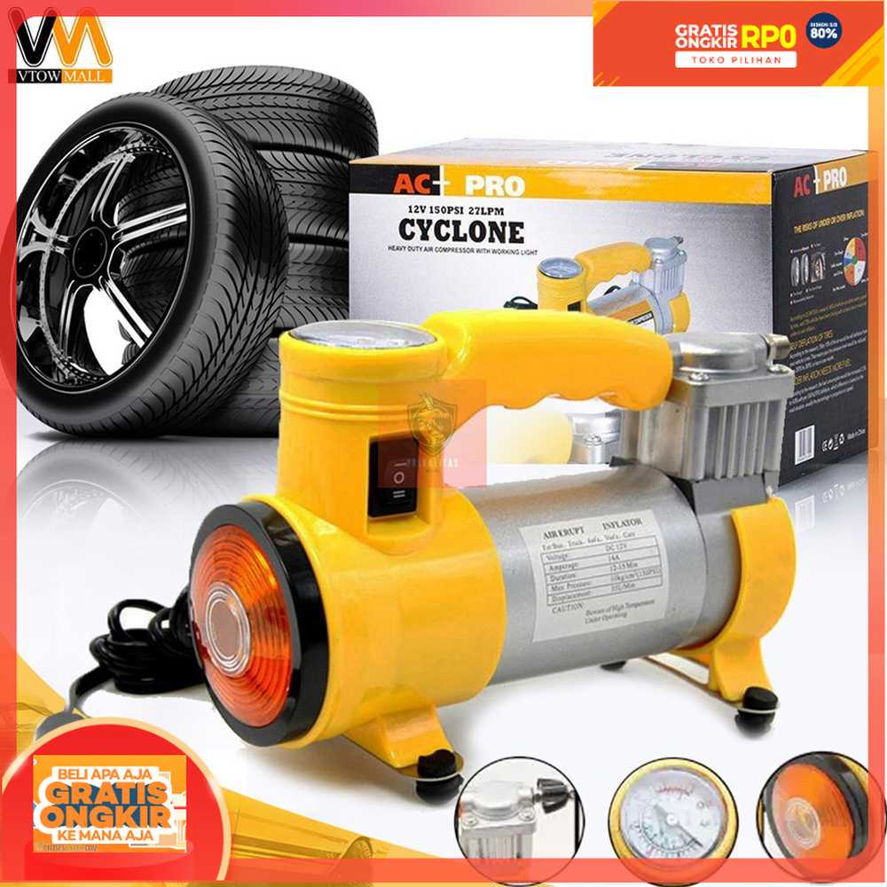 PORTABLE CYCLONE AIR COMPRESSOR POMPA ANGIN 150 PSI