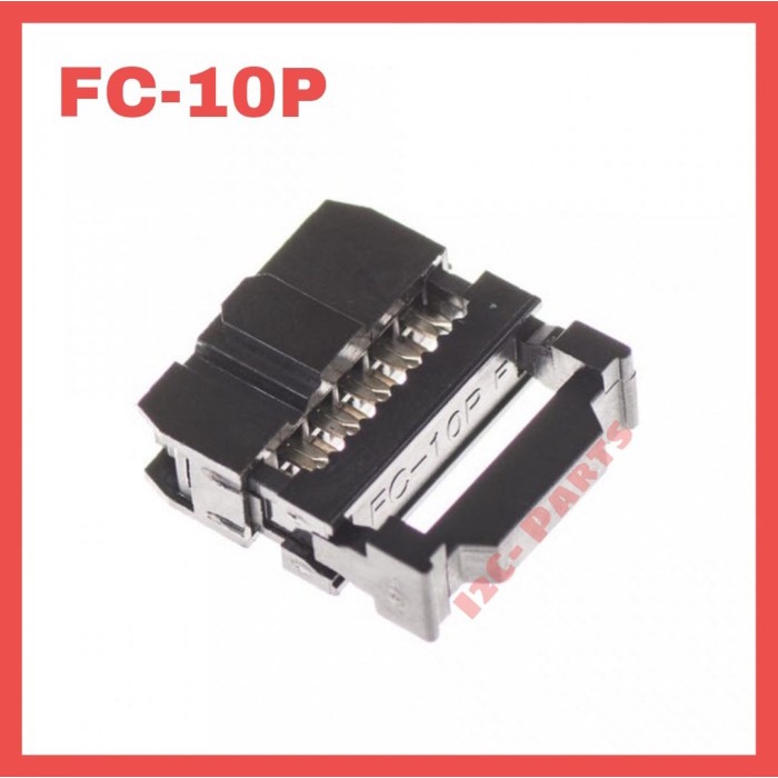 FC-10P Socket FC3-10P Soket ISP 10 Pin Konektor IDC 2x5 10P Female