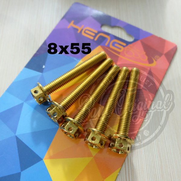 Baut probolt gold flower M8x55 8x55 drat 12 panjang 5.5cm heng thailand harga satuan