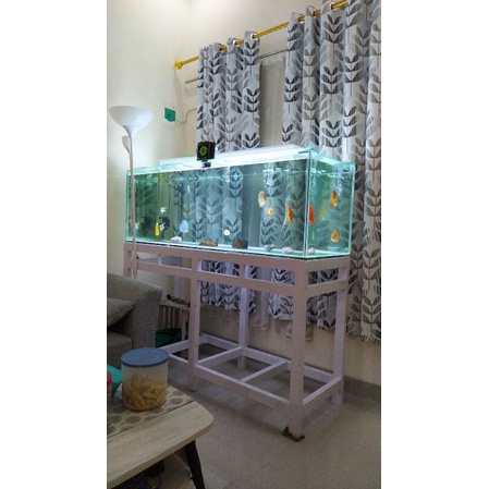tank/aquarium 150x50x50cm tebal12mm + rak hollow,LIKENEW