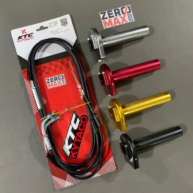 Gas Spontan KTC Kytaco 2 Kabel Gas CNC AT-102 Original All New NMAX 2020 - 2024