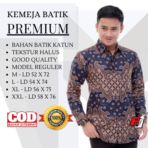 MURAH BATIK KEMEJA HEM PRIA MOTIF KEMBANG GEDE HITAM KEMEJA SERAGAM PEKALONGAN ALKHALIS