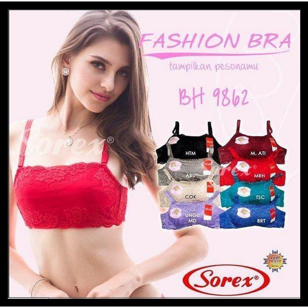 SOREX 9862 | BRA / BH KEMBEN BRUKAT WANITA - 38, LAVENDER