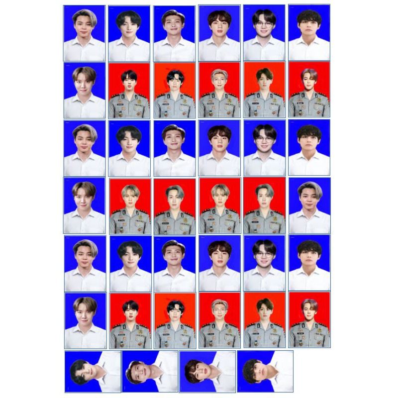 Pas foto bts polisi/ijazah freebies