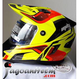 MDS Helm Super Pro #2 FullFace Super Moto