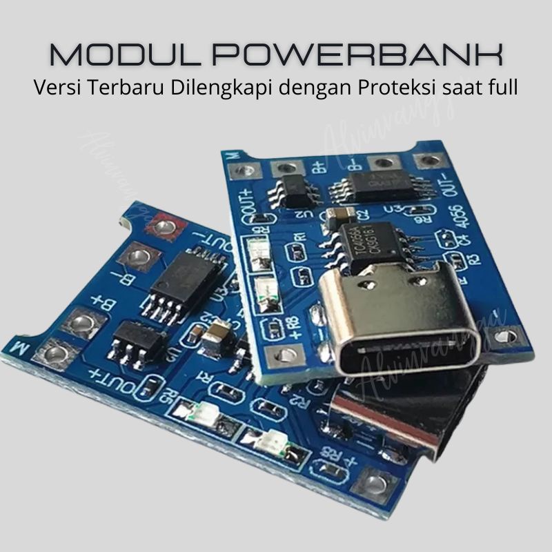 MODUL POWERBANK MICRO USB CHARGER PROTEKSI