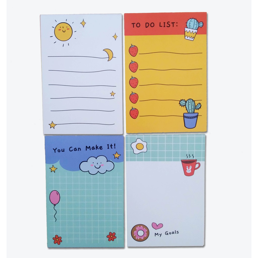 

Memo set activity 4 motif uk 7,5 x 10,3 isi @4 lbr