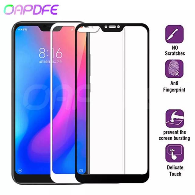 TG Redmi 6 Pro Tempered Glass 9D Full Cover Screen Protector-TG Anti Gores Layar Xiaomi Redmi 6pro