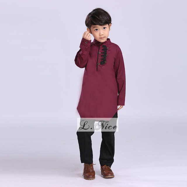 Setelan koko anak lengan panjang  lnice 106 / Baju muslim anak