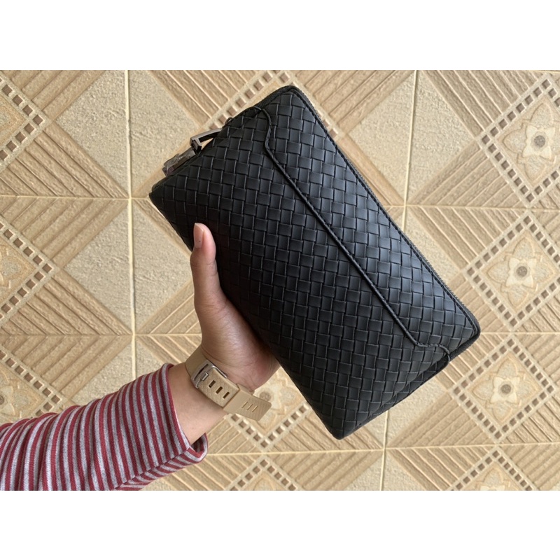 Clutch handbag Kulit Asli Pria Wanita